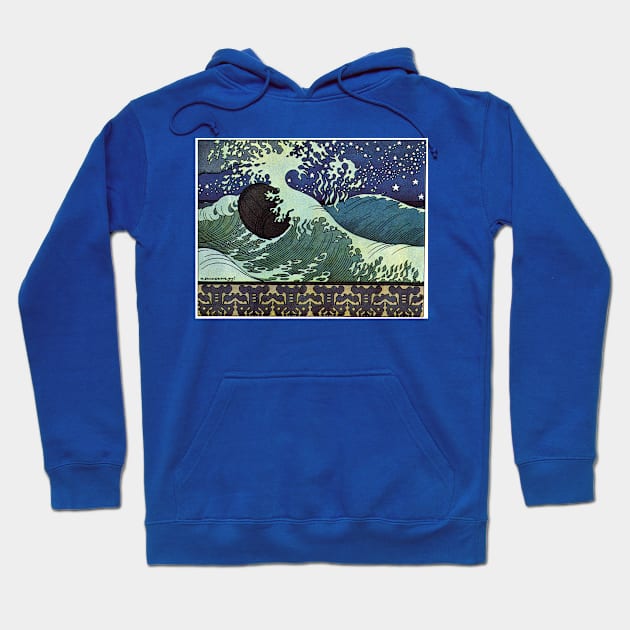 Tsar Saltan In A Barrel On The Sea - Ivan Bilibin Hoodie by forgottenbeauty